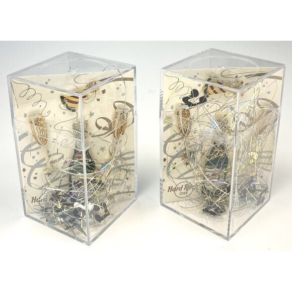 HARD ROCK CAFE New York Philadelphia Millennium Collectible Champagne PINS NEW - Picture 1 of 3